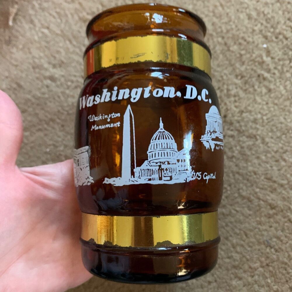 Washington D.C. Brown Wood Handle Souviner Mug